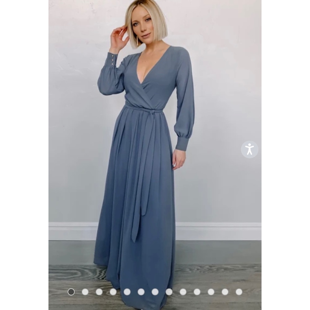 Baltic Born Lydia Slate Blue Maxi Dress
